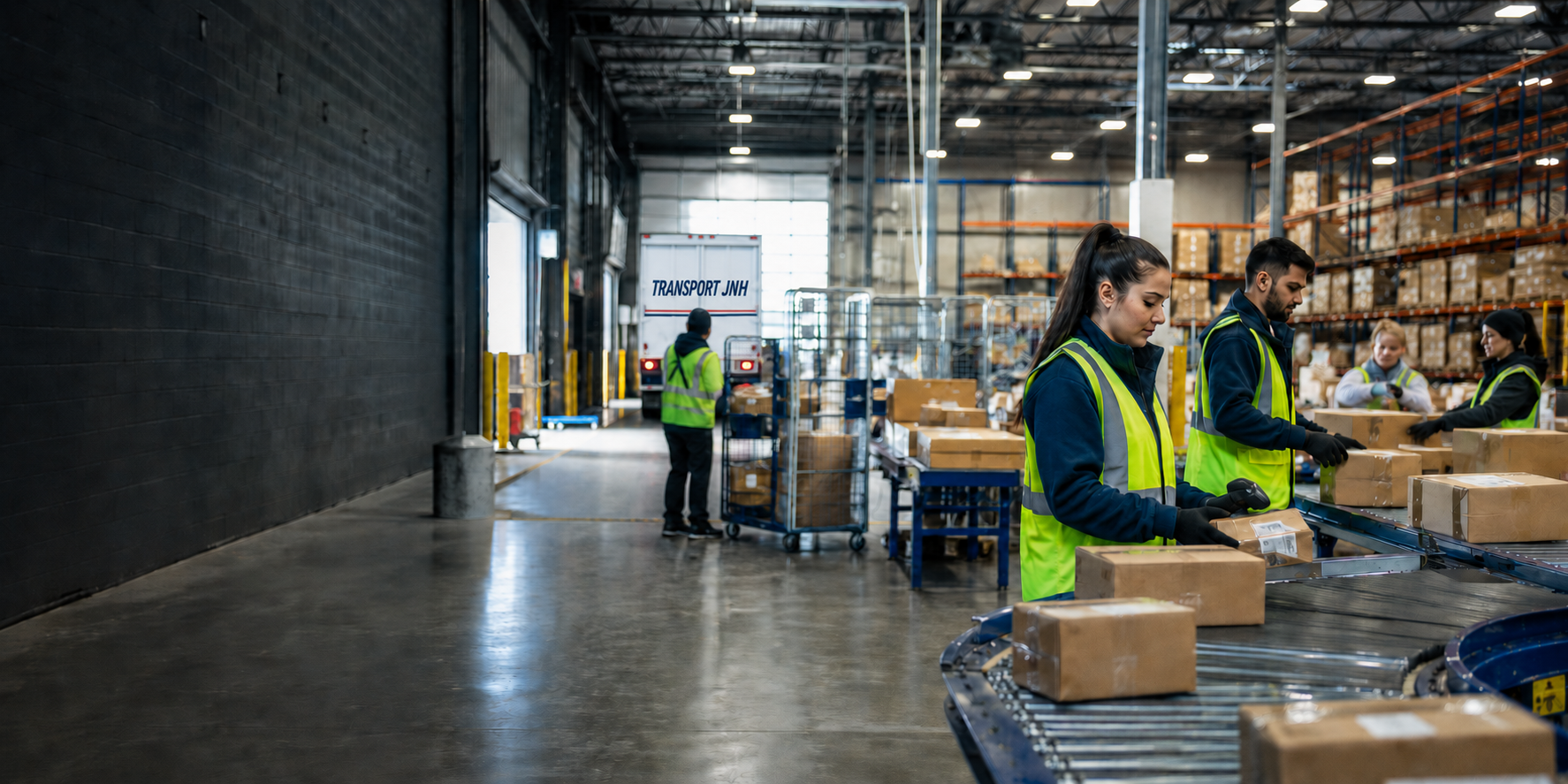 Équipe logistique Transport JNH